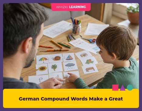 German Compound Words Make a Great Picture Puzzle || 'Tips for making learning at home super fun.'