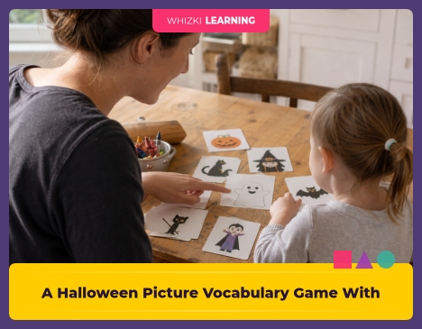 A Halloween Picture Vocabulary Game With Words Kids Can Actually Use