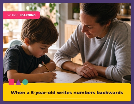 When a 5-year-old writes numbers backwards
