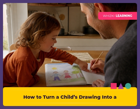 How to Turn a Child’s Drawing Into a First Sentence || 'Tips for making learning at home super fun.'