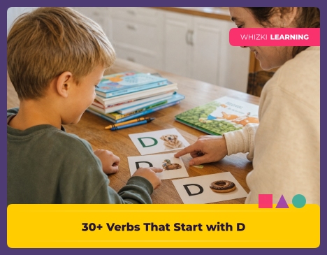 30+ Verbs That Start with D: Action Words for Kindergarten Readers