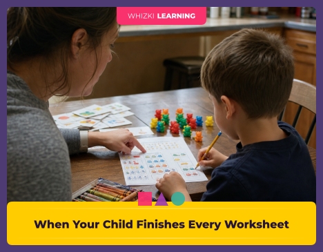 When Your Child Finishes Every Worksheet Too Fast, Do Not Print More Yet || 'Tips for making learning at home super fun.'