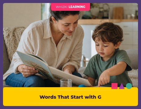 30+ Words That Start with G: First Words for Kindergarten Readers