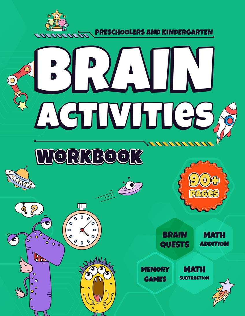 Summer Brain Activities Workbook for Preschool and Kindergarten: Social Studies, Math, Addition, Number Sense