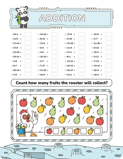 Summer Brain Activities Workbook for Preschool and Kindergarten: Social Studies, Math, Addition, Number Sense