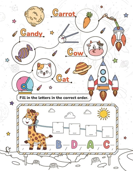 June Summer Learning Workbook for Kindergarten to 1st Grade: Math, Reading, Writing, Science, Brain Quests