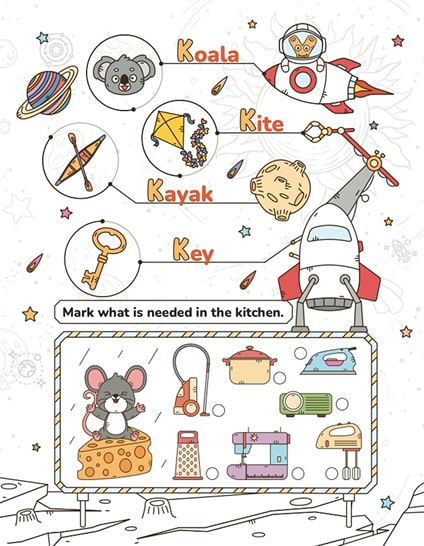 July Summer Learning Workbook for Kindergarten to 1st Grade: Alphabet Tracing, Math, Numbers, Preschool Activities