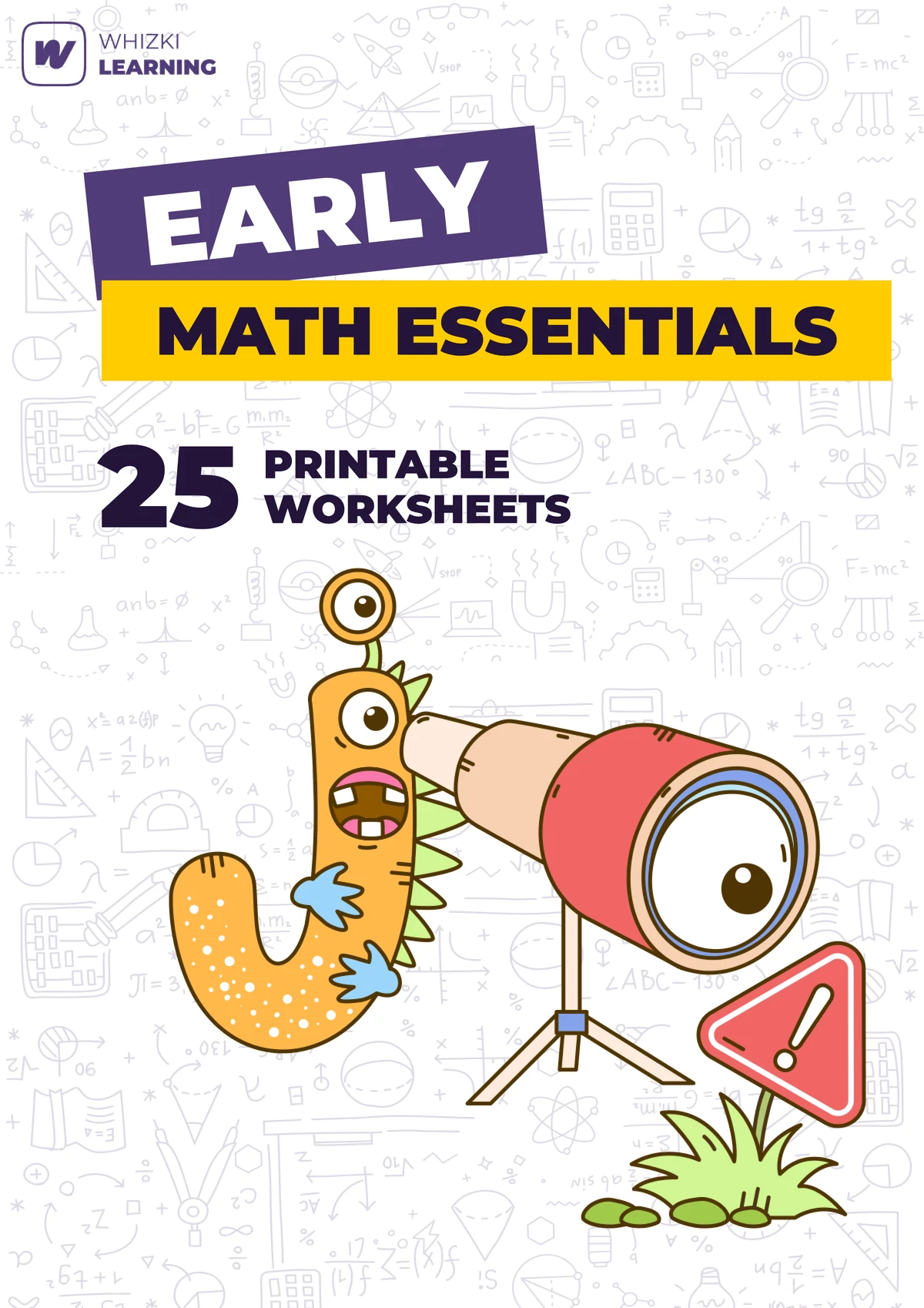 Early Math Essentials printable worksheet set cover