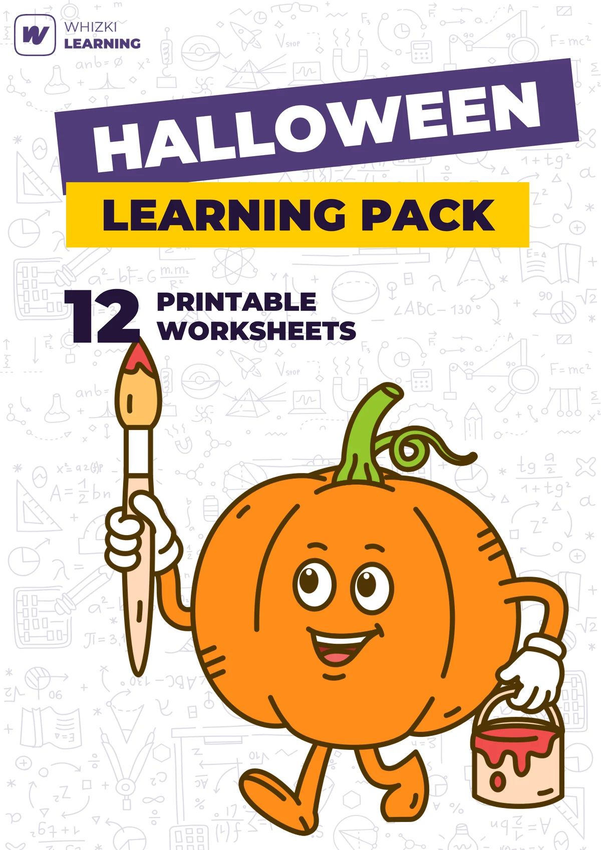 Halloween Learning Activities Pack printable worksheet set cover