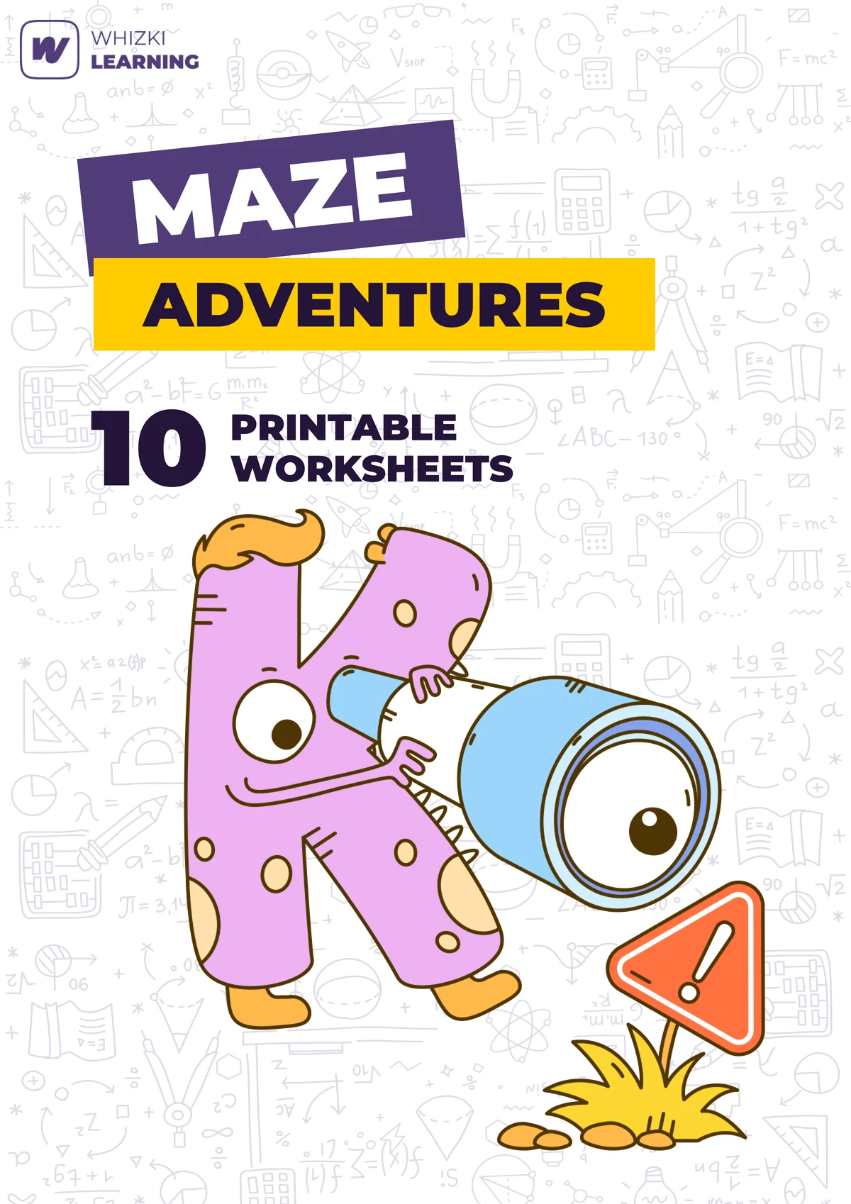 Maze Adventures printable worksheet set cover