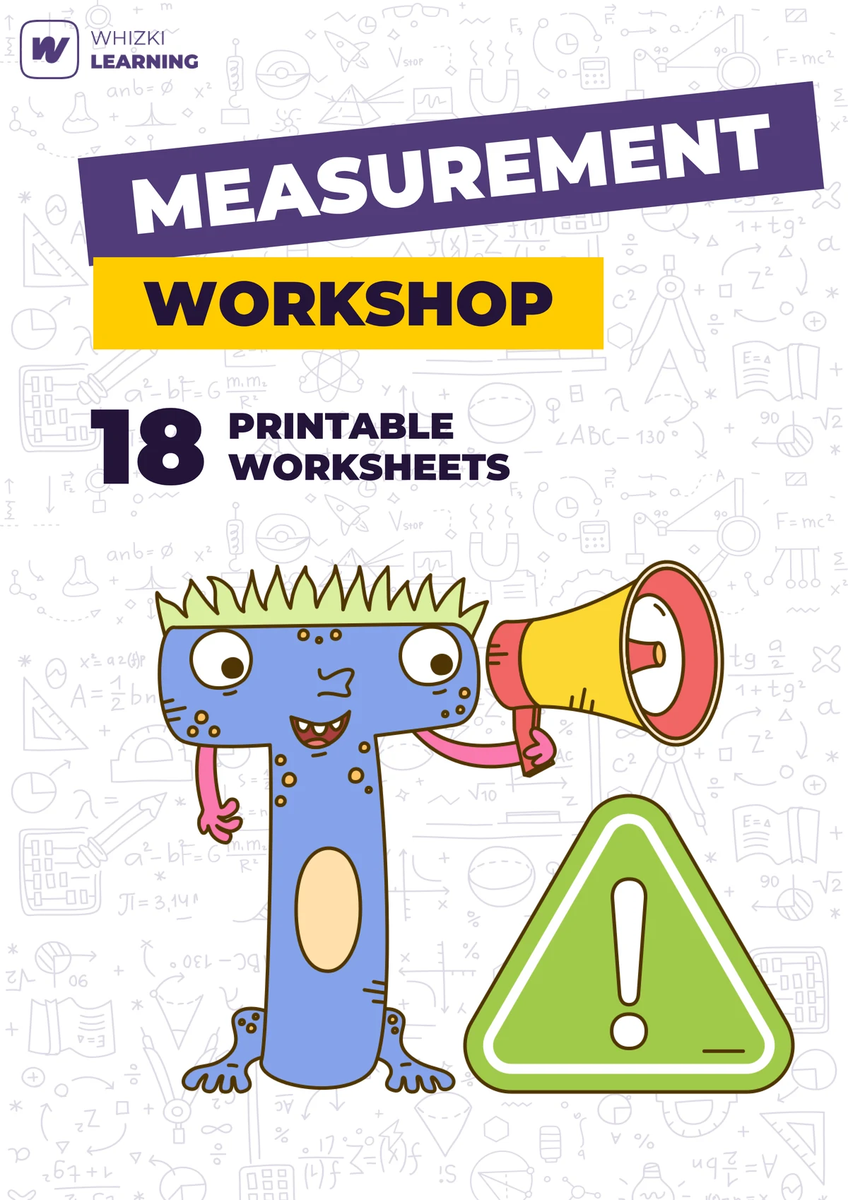Measurement Workshop printable worksheet set cover