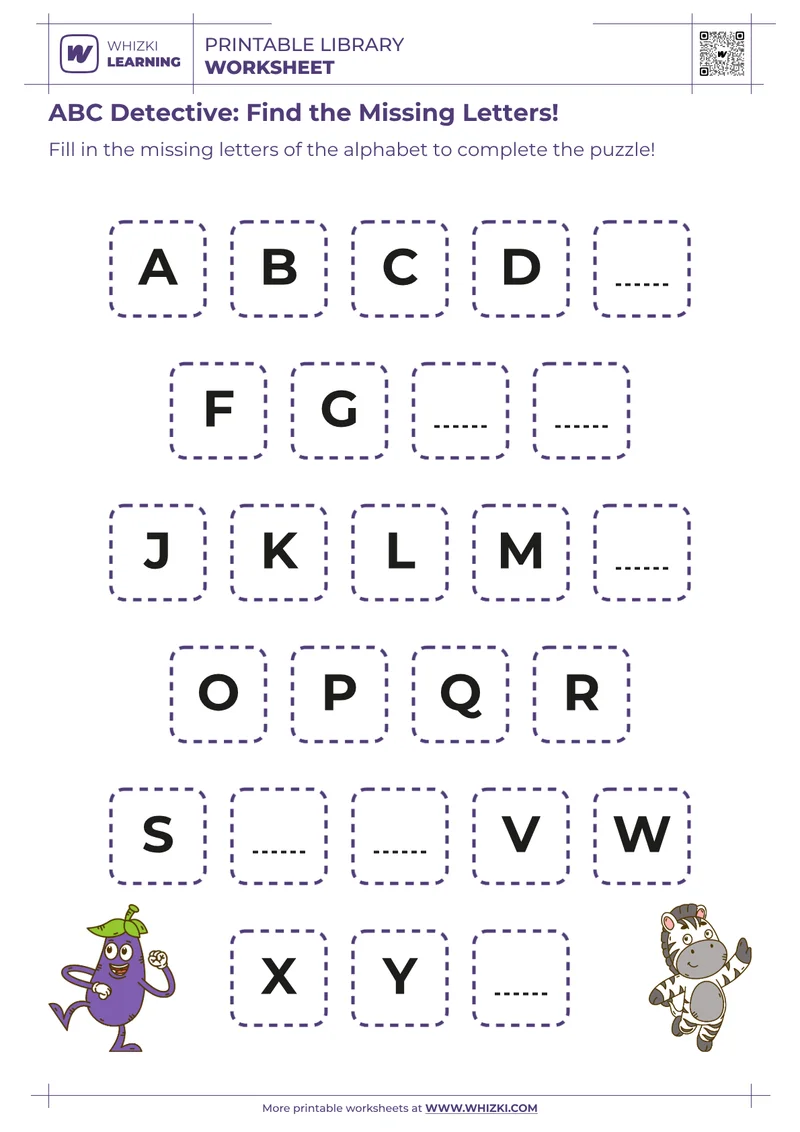 ABC Detective: Find the Missing Letters!