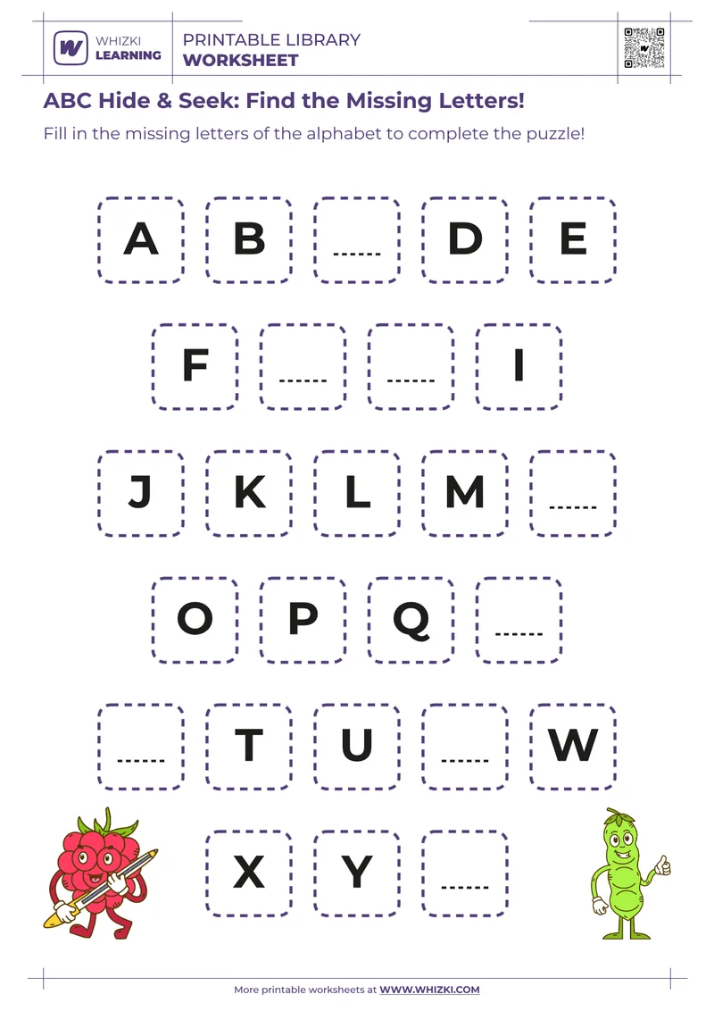 ABC Hide & Seek: Find the Missing Letters!