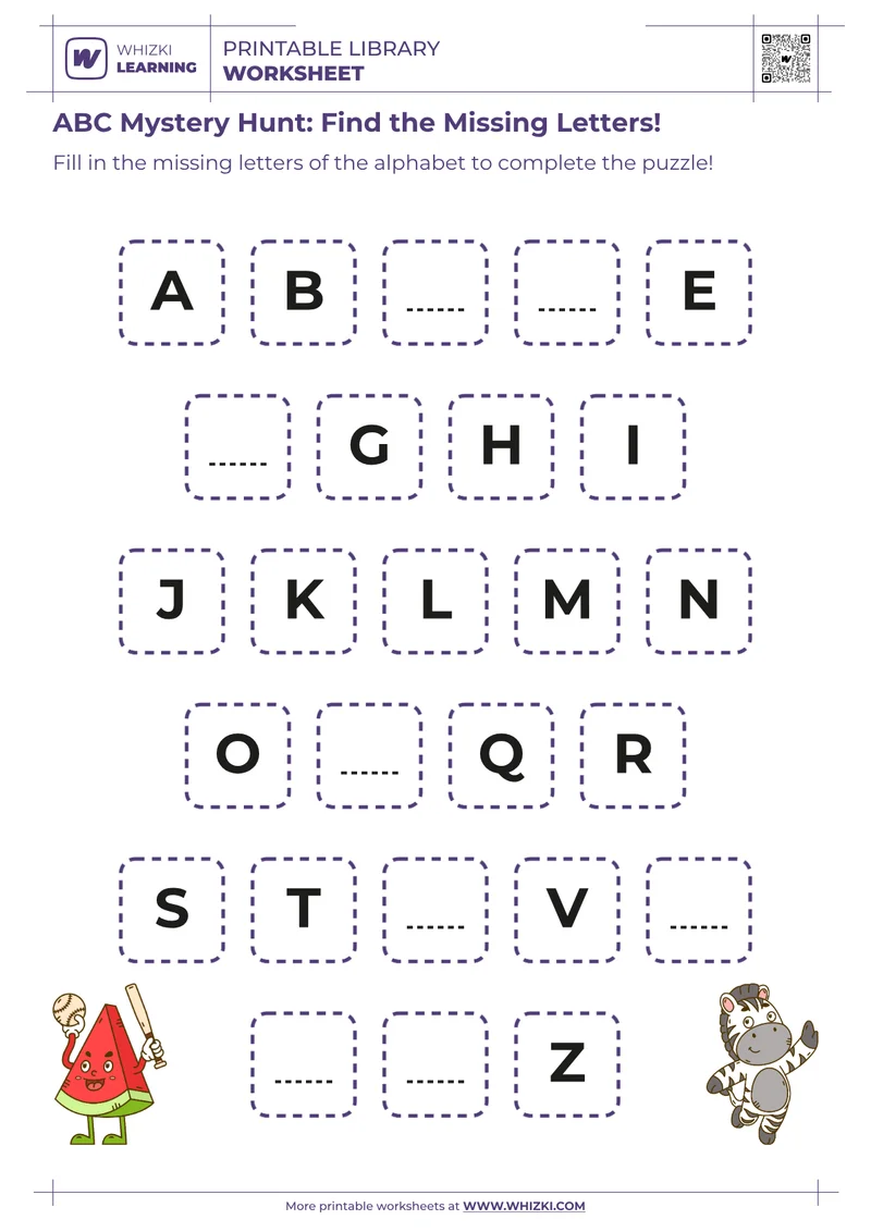 ABC Mystery Hunt: Find the Missing Letters!