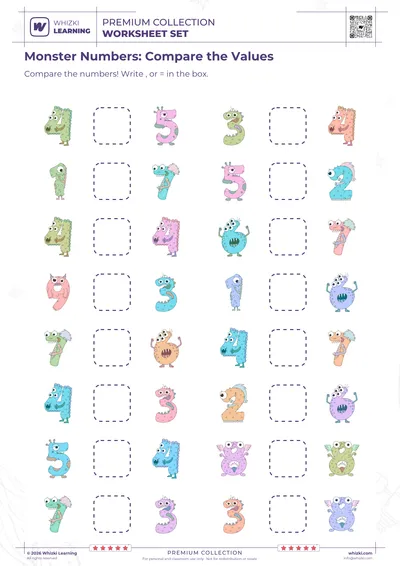 Monster Numbers: Compare the Values