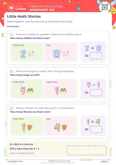 Read Math Stories and Show the Steps