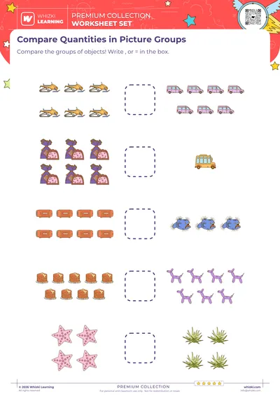 Compare Quantities in Picture Groups