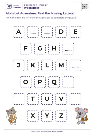 Alphabet Adventure: Find the Missing Letters!