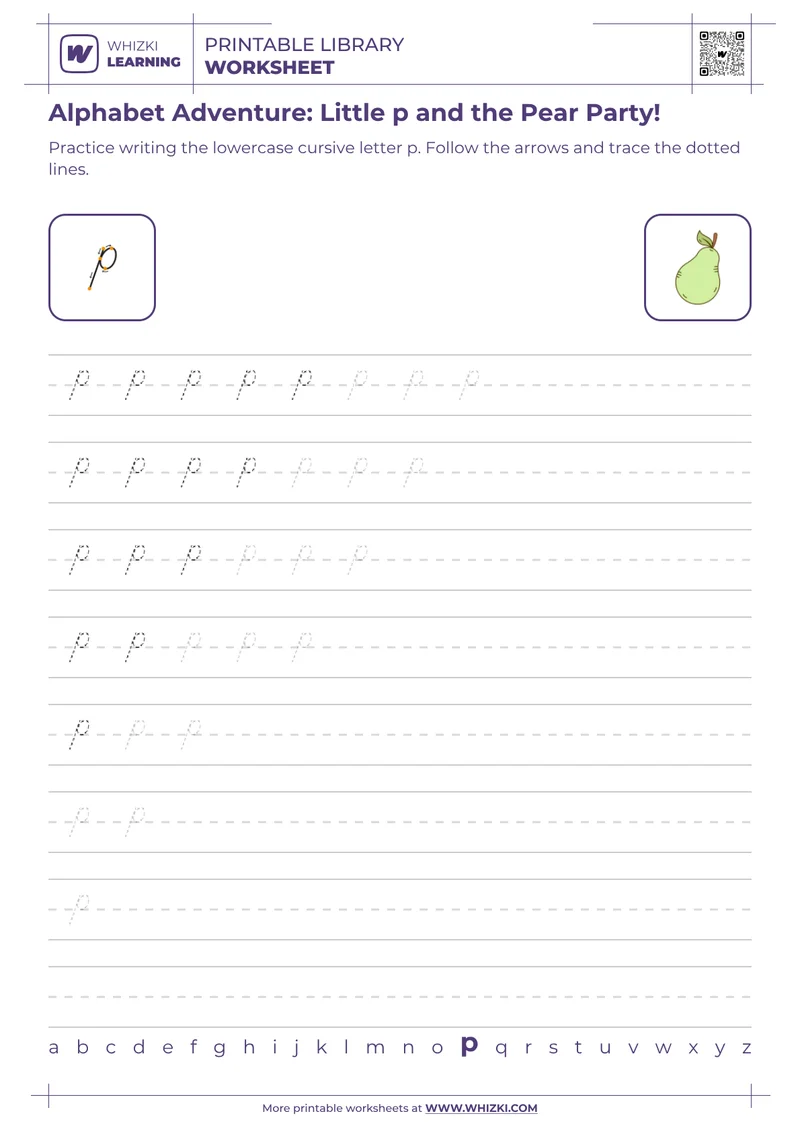 Alphabet Adventure: Little p and the Pear Party!