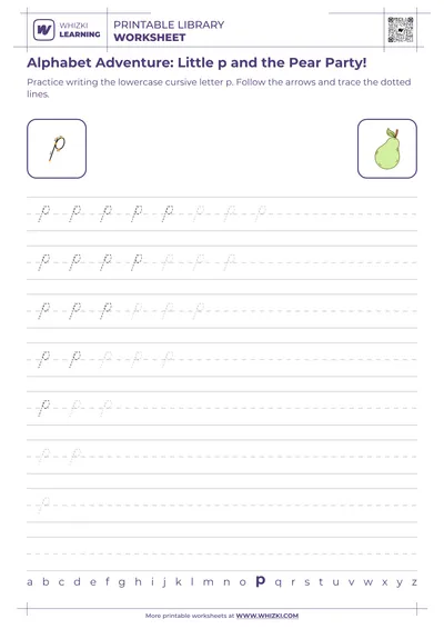 Alphabet Adventure: Little p and the Pear Party!