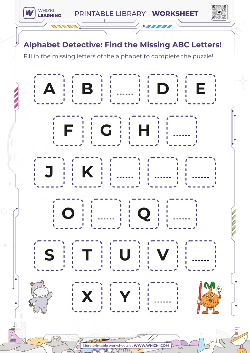 Alphabet Detective: Find the Missing ABC Letters!