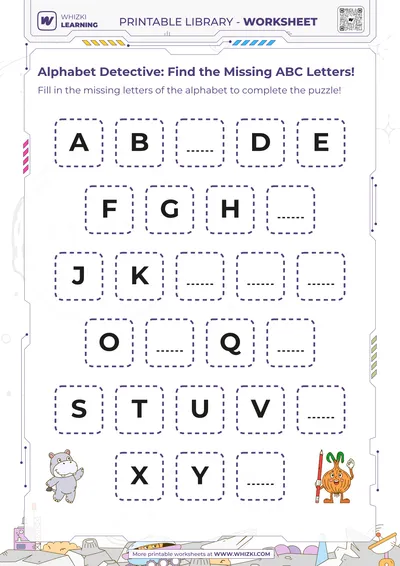 Alphabet Detective: Find the Missing ABC Letters!