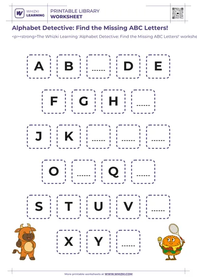 Alphabet Detective: Find the Missing ABC Letters!