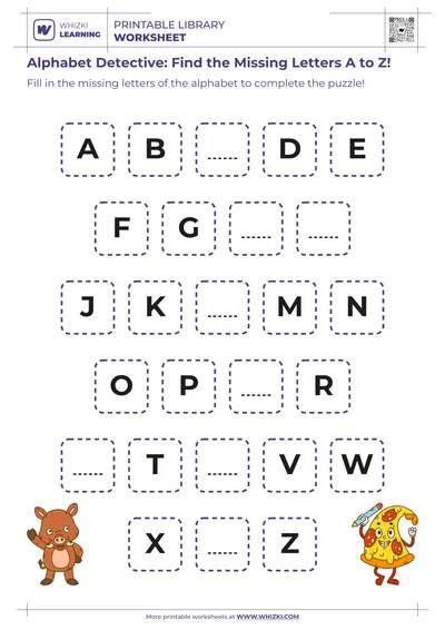 Alphabet Detective: Find the Missing Letters A to Z!