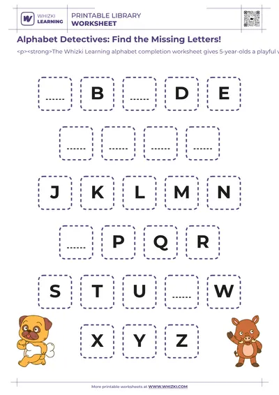 Alphabet Detectives: Find the Missing Letters!