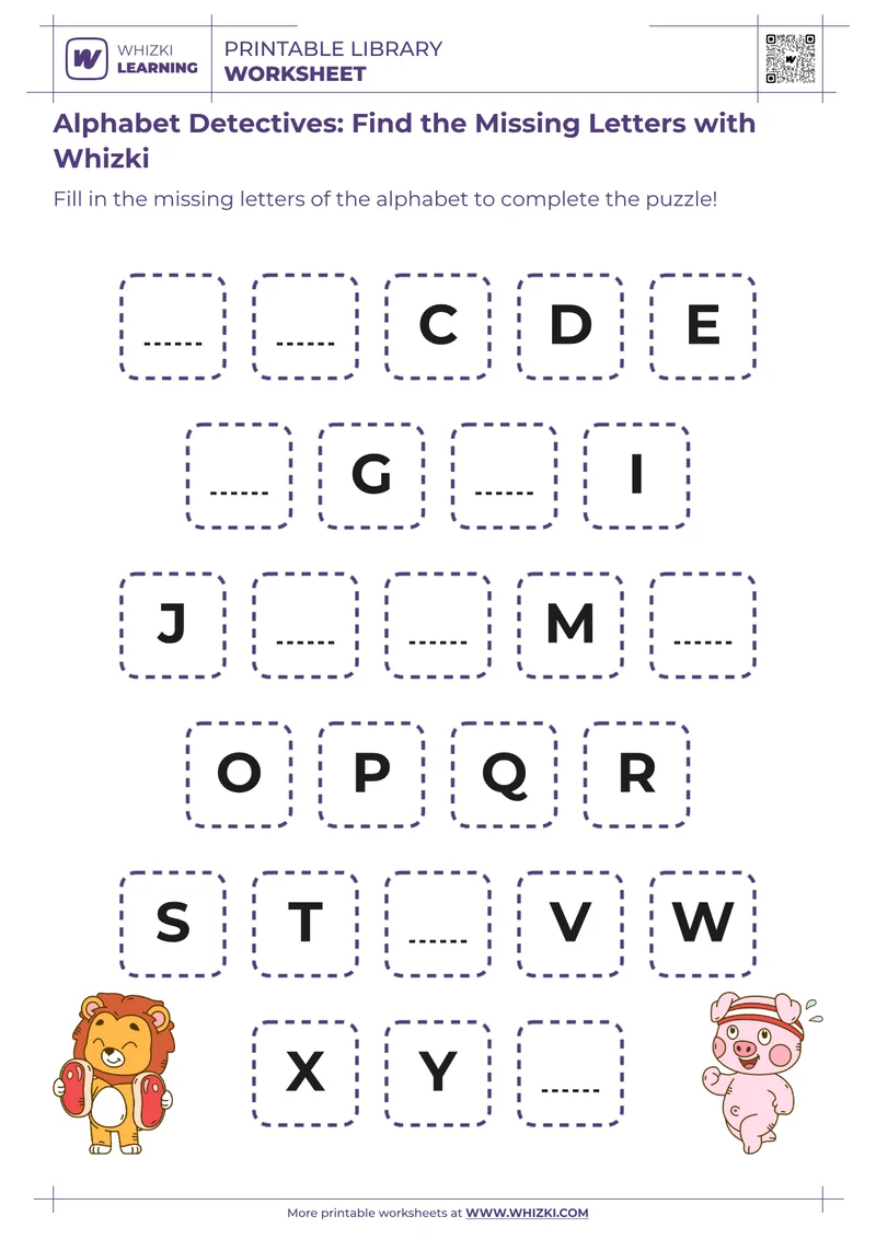 Alphabet Detectives: Find the Missing Letters with Whizki