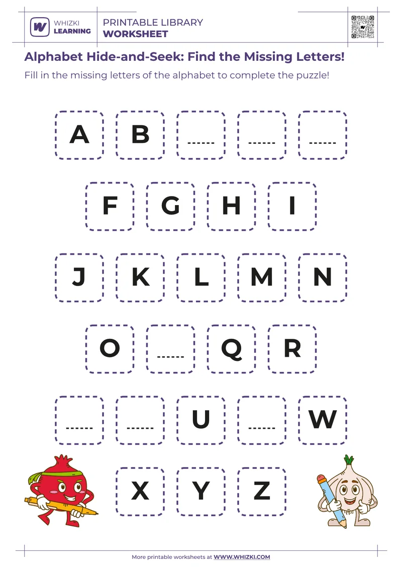 Alphabet Hide-and-Seek: Find the Missing Letters!