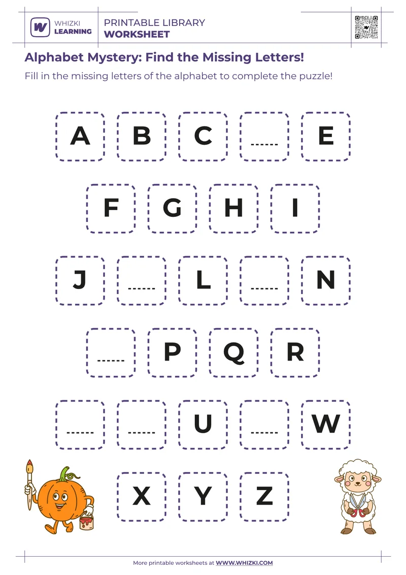 Alphabet Mystery: Find the Missing Letters!