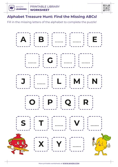 Alphabet Treasure Hunt: Find the Missing ABCs!