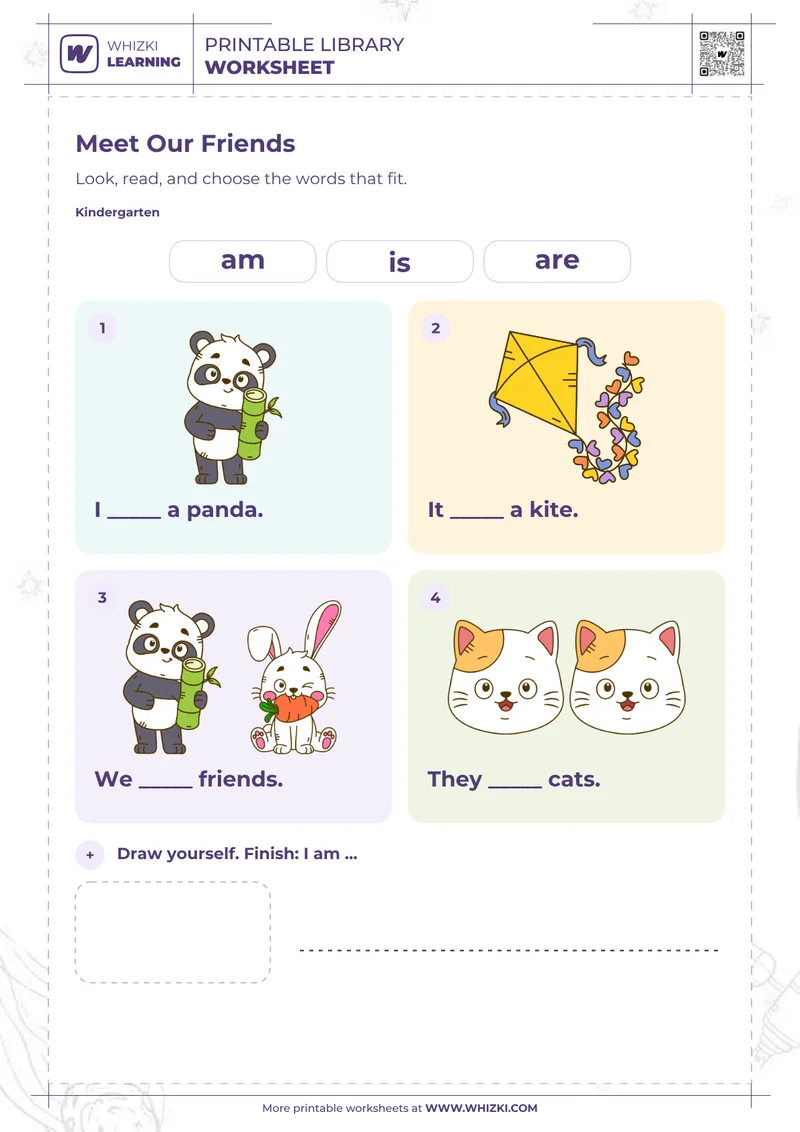 Am Is Are Sentence Worksheet