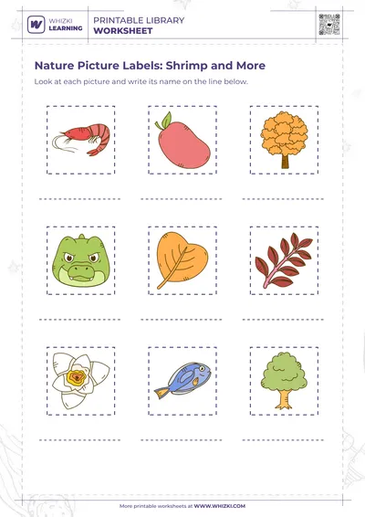 Nature Picture Labels: Shrimp and More