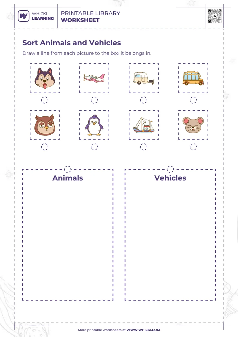 Sort Animals and Vehicles