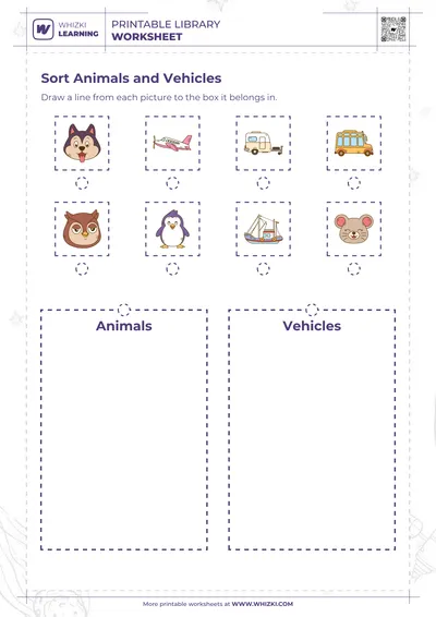 Sort Animals and Vehicles