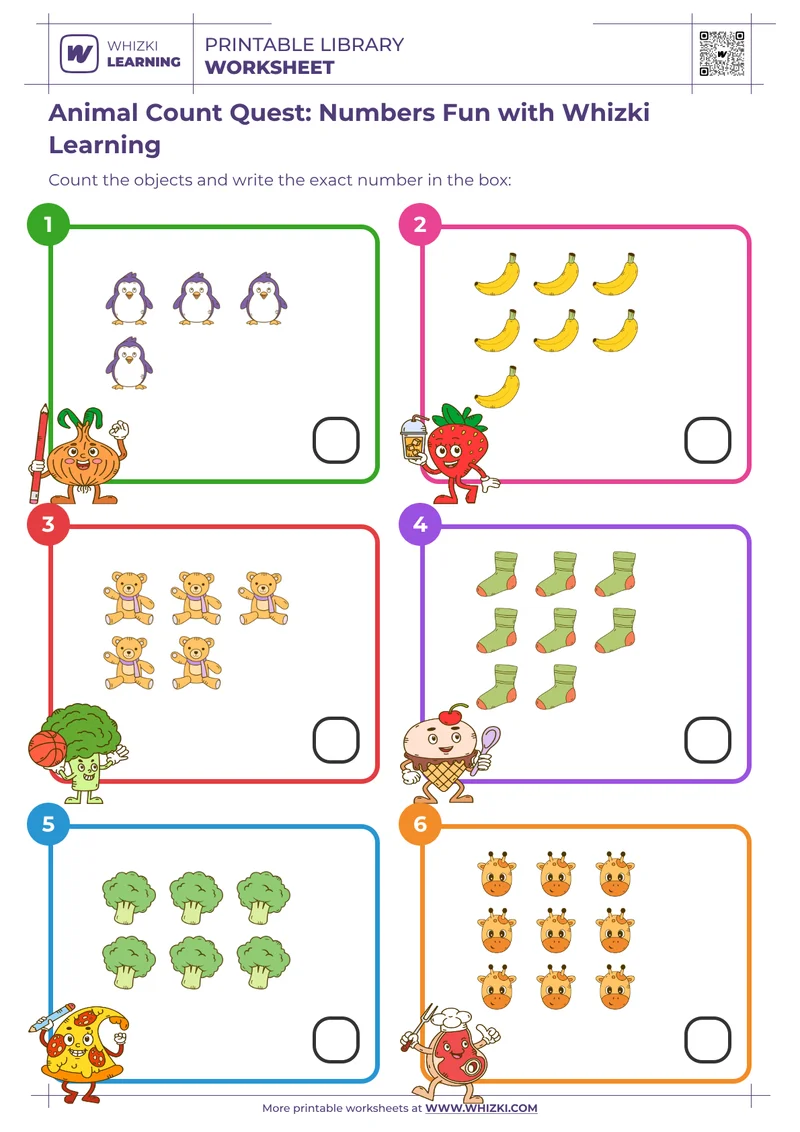 Animal Count Quest: Numbers Fun with Whizki Learning