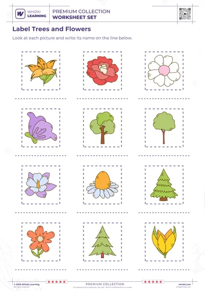 Label Trees and Flowers