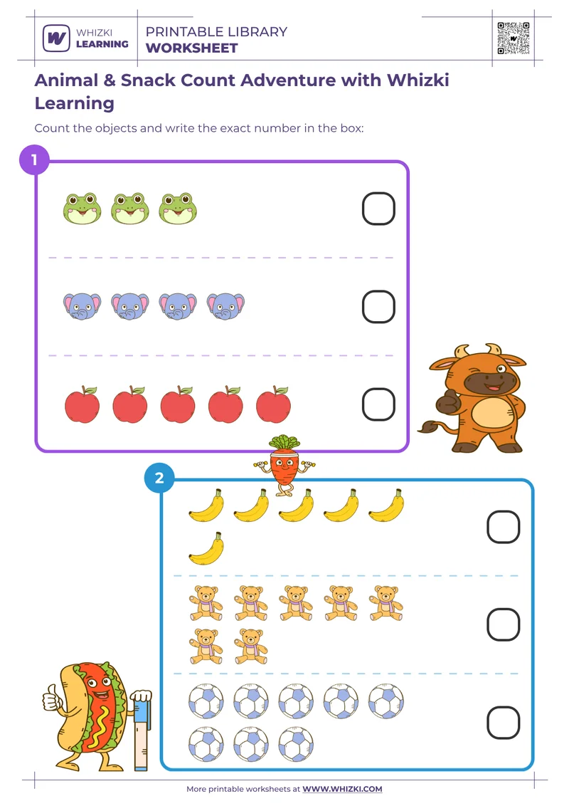 Animal & Snack Count Adventure with Whizki Learning