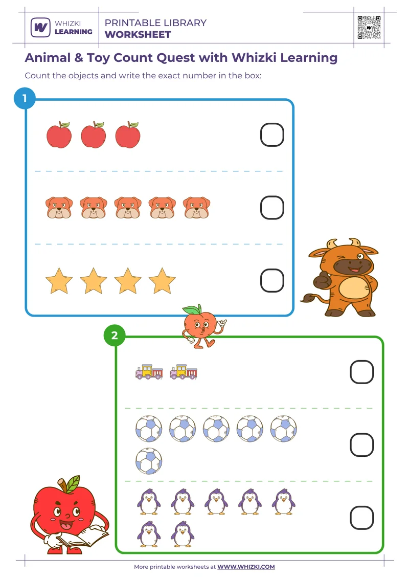 Animal & Toy Count Quest with Whizki Learning