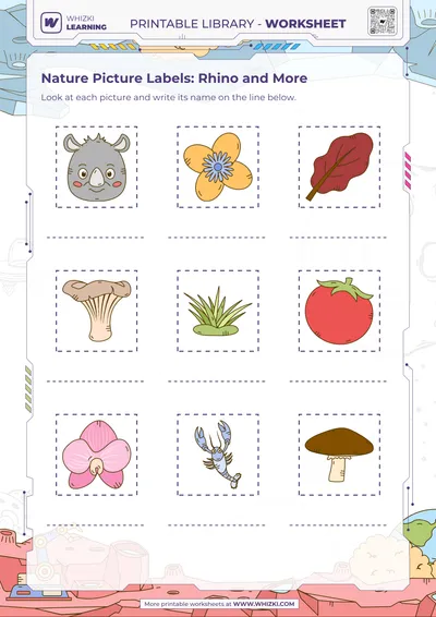 Nature Picture Labels: Rhino and More