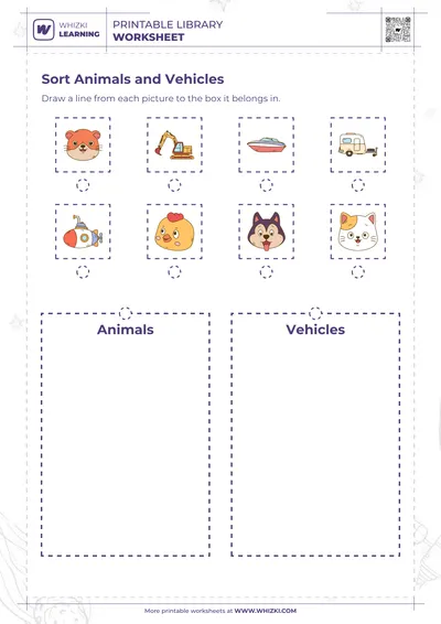 Sort Animals and Vehicles