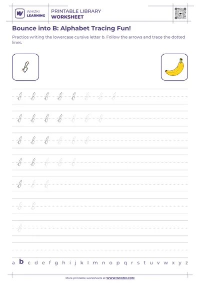 Bounce into B: Alphabet Tracing Fun!