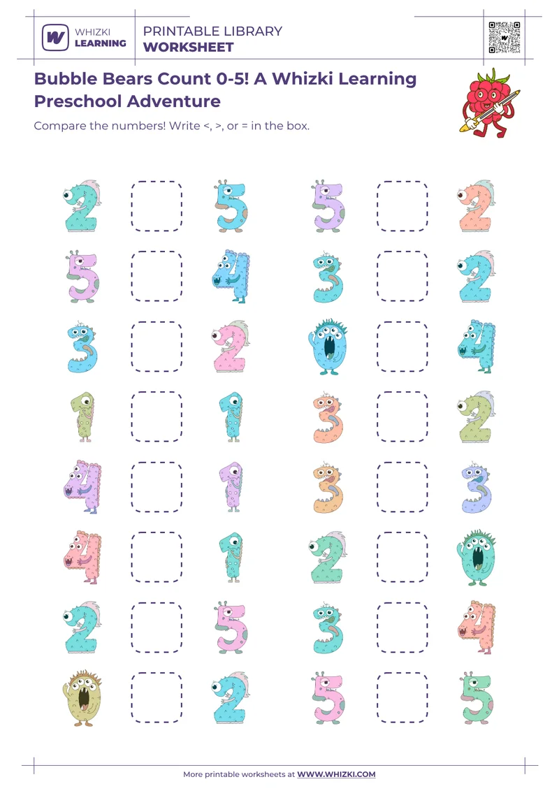 Bubble Bears Count 0-5! A Whizki Learning Preschool Adventure
