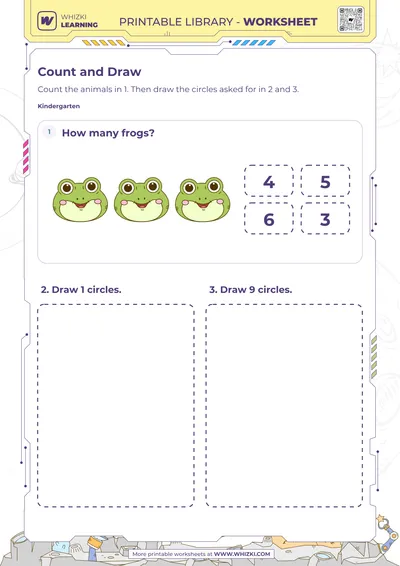 Circle Count and Draw Worksheet