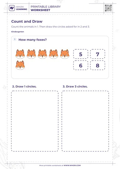 Circle Counting and Drawing Worksheet