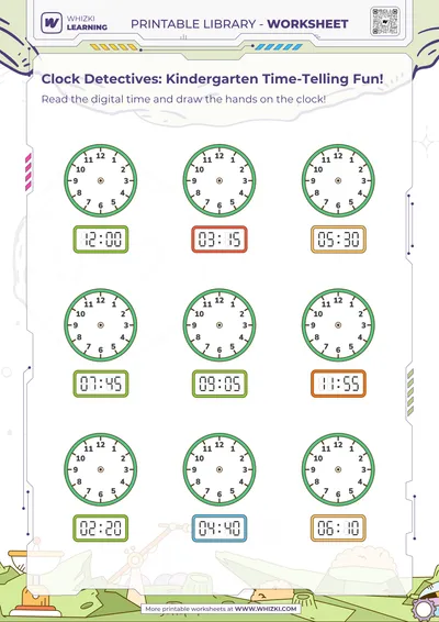 Clock Detectives: Kindergarten Time-Telling Fun!