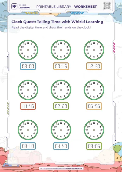 Clock Quest: Telling Time with Whizki Learning