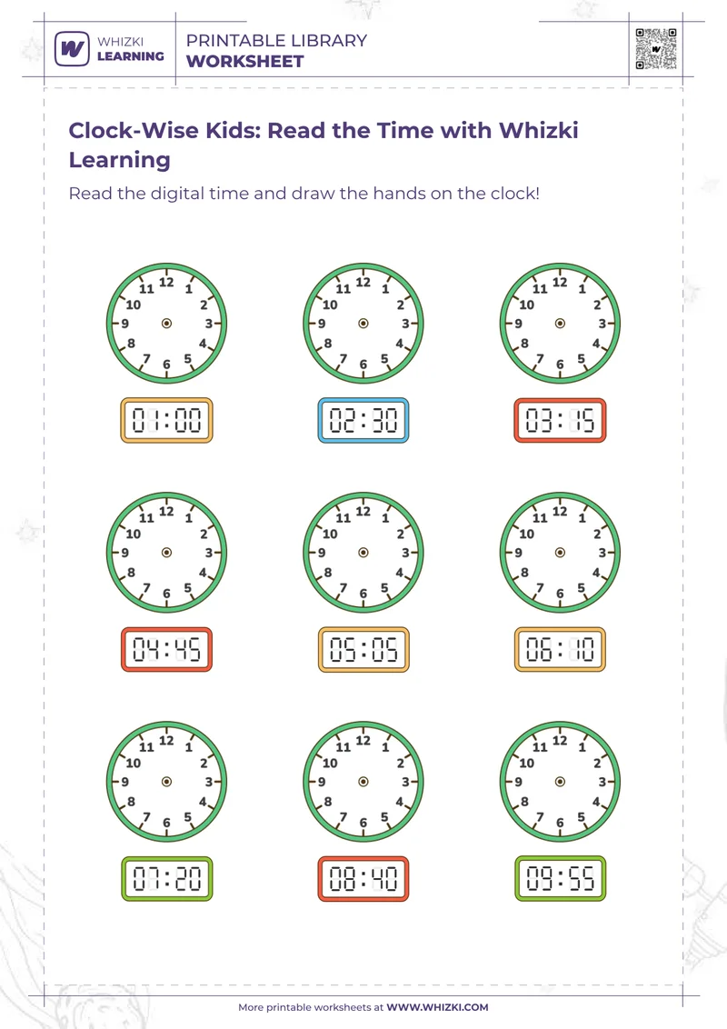 Clock-Wise Kids: Read the Time with Whizki Learning